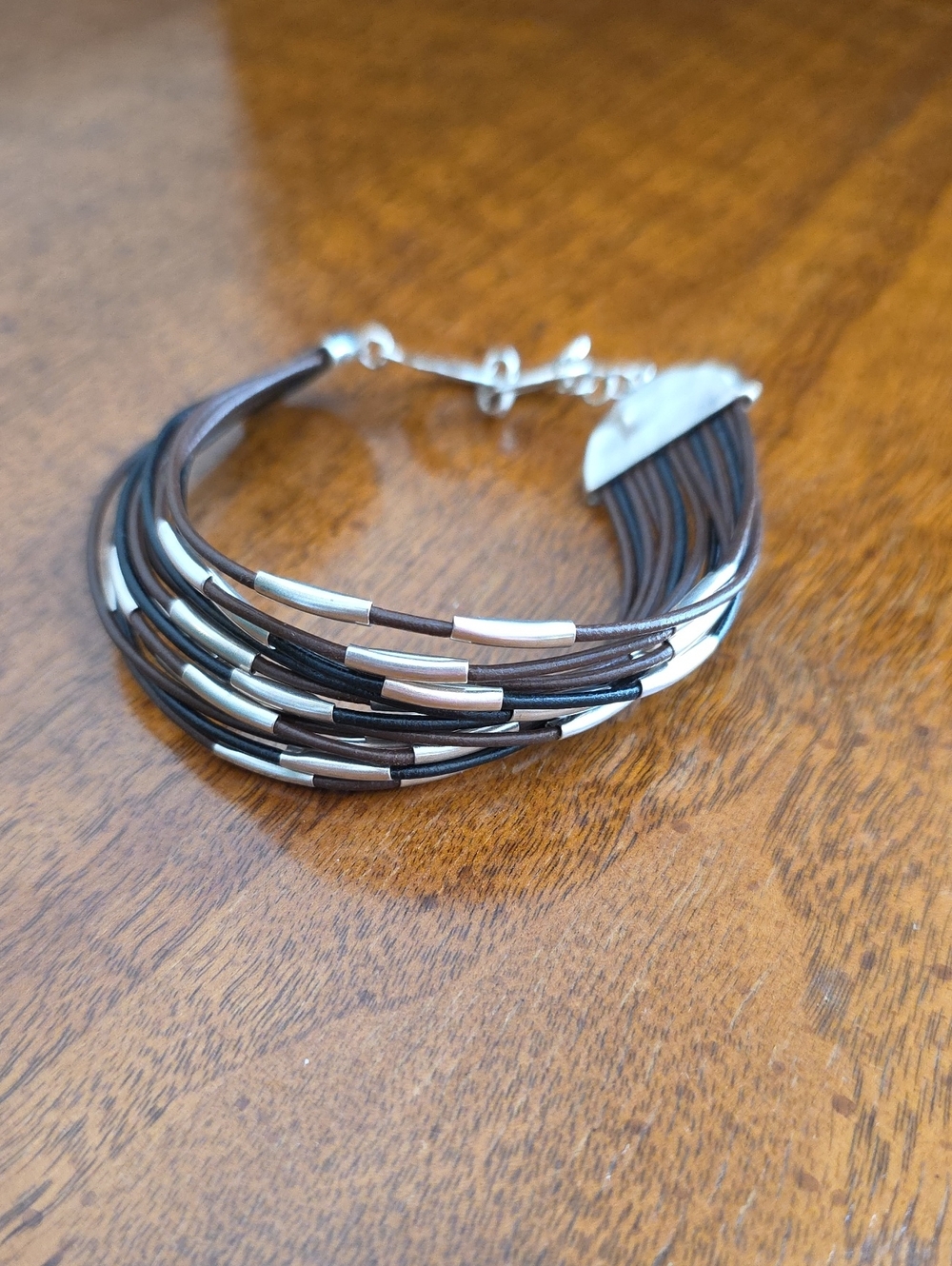 Silpada NWOT Retired Speed Of Light Multi-strand Boho-chic Bikercore Bracelet
